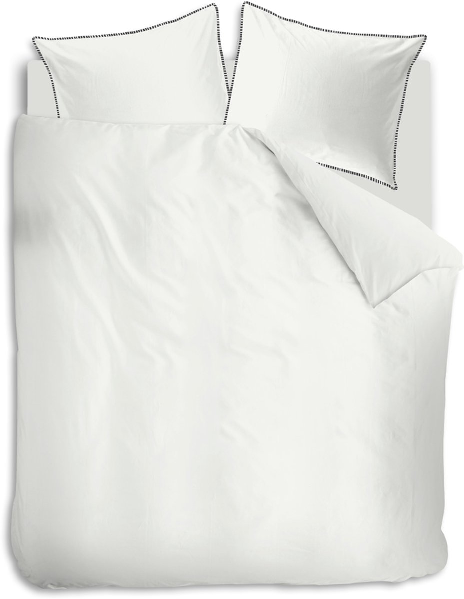 Auping Clear white percale Dekbedovertrek - Tweepersoons 240 x 220 cm - Biologisch katoen - Wit