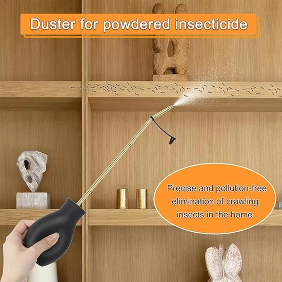 Bestuiver - Professioneel Plantaardige Bestuiver Hulpmiddel - Bestuiving Pen - Inclusief Een Trechter En Een Schepje - Diatomeeënaarde Poederverstuiver - Fruitbloeiende Bestuivingstool - Poederverstuiver - Draagbaar - Zwart van Merkloos	 — afbeelding 5