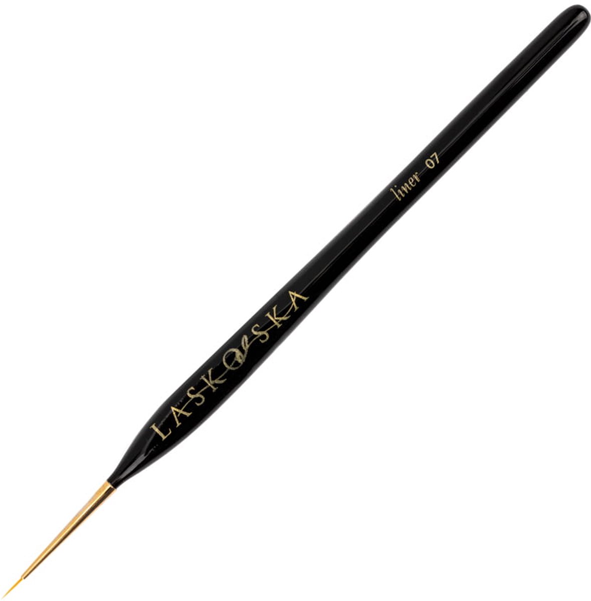 Laskovska Brushes - Nagelpenseel - 7mm - Korte Liner - Zwart