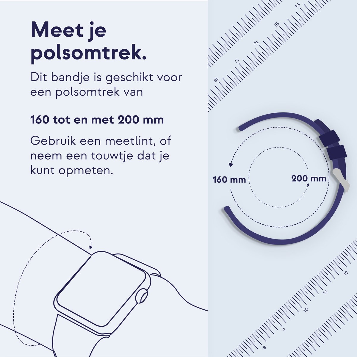 iMoshion Siliconen⁺ bandje geschikt geschikt voor Apple Watch Series 1 / 2 / 3 / 4 / 5 / 6 / 7 / 8 / 9 / SE / Ultra (2) - 42 / 44 / 45 / 49 mm - Pine - Maat M/L