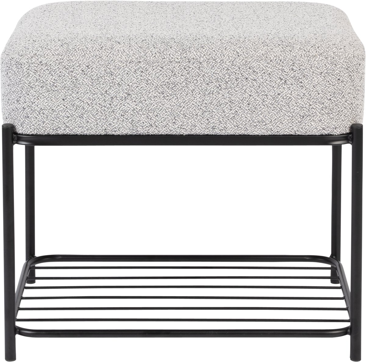 Novel Collection - Bankje Milou - Grijs - 50x35x45 cm
