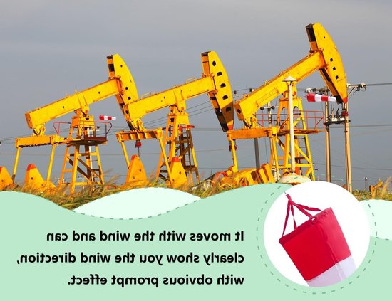Windzak voor Buiten, Windscherm en Richtingsdisplay voor Windmeting met Gestreepte Polyesterriem (Rood en Wit, 80 cm) - Perfect voor Tuin, Camping en Watersport — afbeelding 4