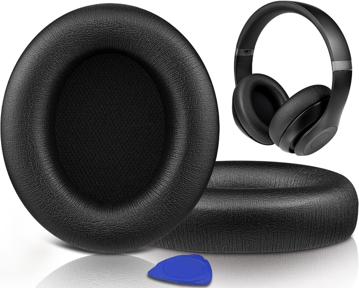 Vervangende Oorkussens voor Draadloze Noise Cancelling Hoofdtelefoons, Zacht Eenvoudig Earpads Kussen met Geluiddemping en Comfortabel Leer