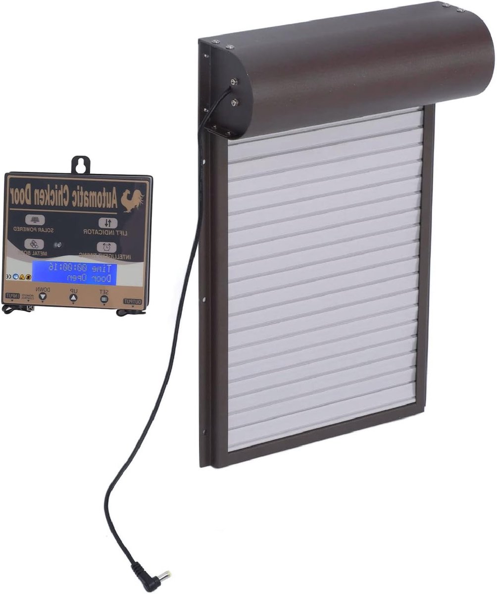 Automatische Kipdeur met 3-in-1 Functies voor Kippenhok, Lichtdetectie en Timer voor Pluimveebeheer