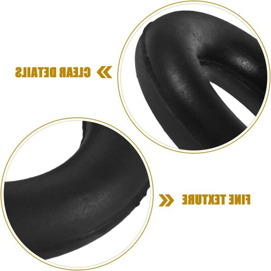5 Stuks Zwarte Naai Machine Spoel Winder Rubber Band Ringen - Handige Spoelhouder voor Naai Machines zoals Singer, Brother en Janome — afbeelding 2