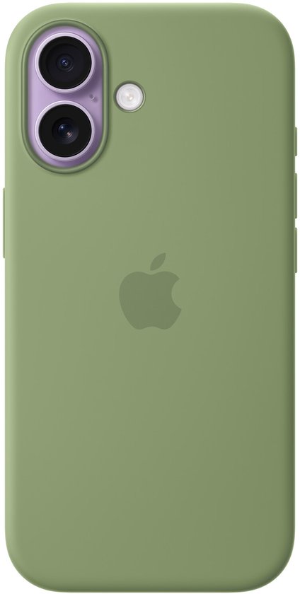 Coque en silicone avec MagSafe pour iPhone 17 – Vert mousse clair