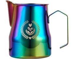 Koffiemelk Kruik - Opschuimkan Melk - Latte Art Maken - Roestvrij Staal - 450 ml - Gekleurd