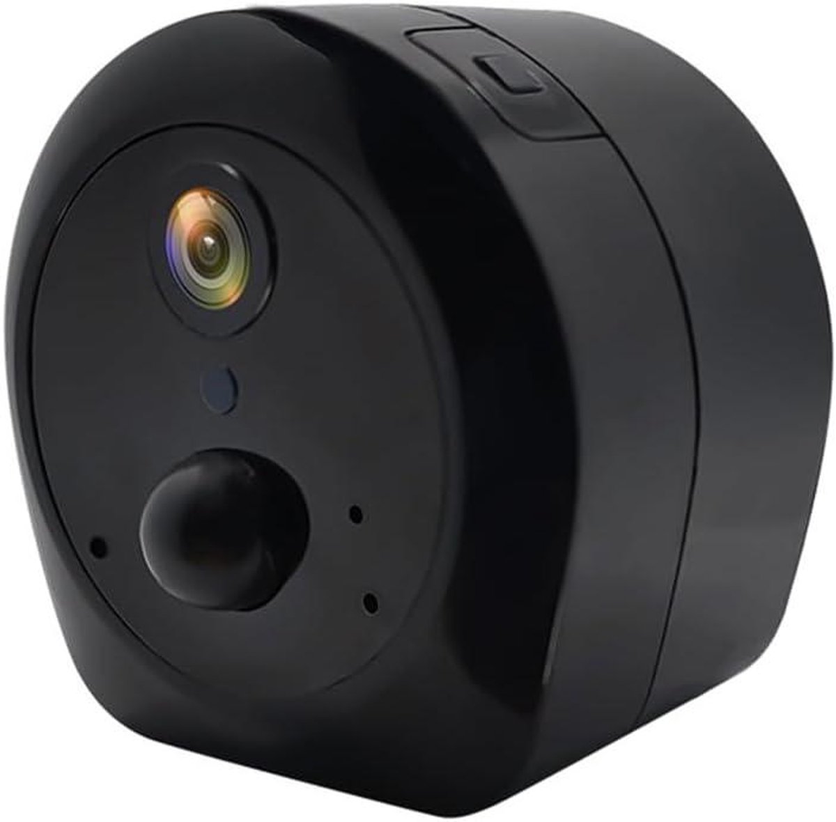 Mini Beveiligingscamera - Draadloze Cam - Binnen Bewaken - Lange Batterijduur - 4.5 cm - Zwart