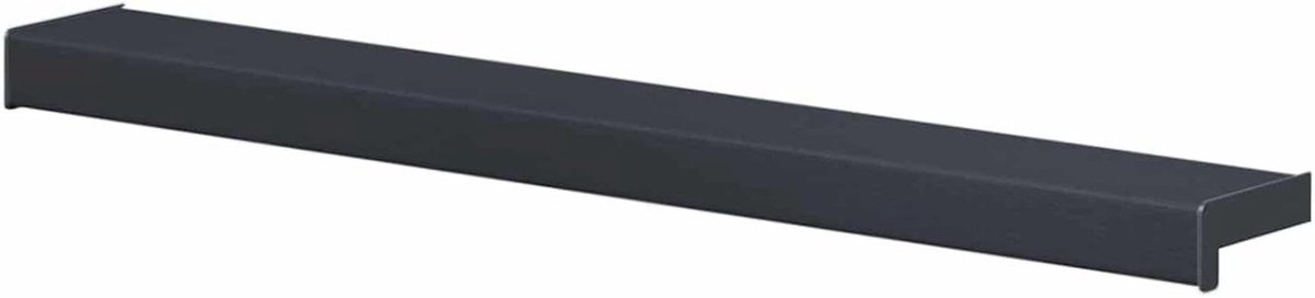 Raamsokkel PVC - Vensterbank Raamafwerking - Ramen Verfraaien - UV- en Waterbestendig - 80 x 15 cm - Antraciet met houtnerf