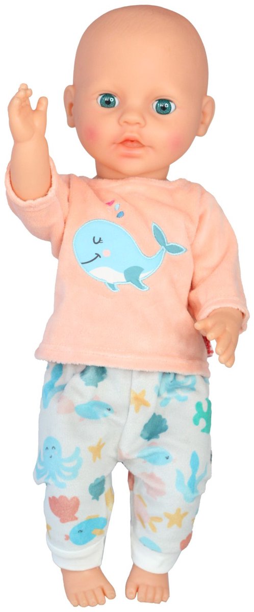 Heless poppenpyjama walvis Bobby - Nachtkleding 28-35 cm. — afbeelding 2