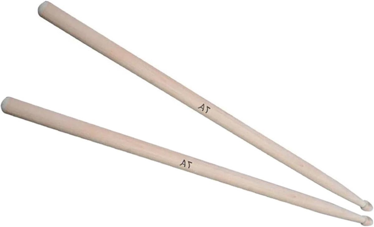 Drumstokken Esdoornhout - Stokken Percussie - Muziek Maken - Ovale Punt - 7A - Houtkleur