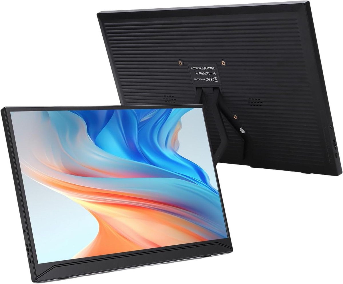 Laptopschermverlenger - Draagbare Monitor - Multitasken - Dubbele Luidsprekers - 156 Inch - Zwart