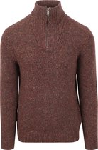 McGregor Half Zip Trui Merinowol Bruin - Maat XXL - Heren - Pullovers