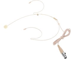 Draadloze Over Ear Headset - Microfoon Koptelefoon - Stemversterking Presentaties - Omnidirectionele Condensator - 23 Gram - Beige