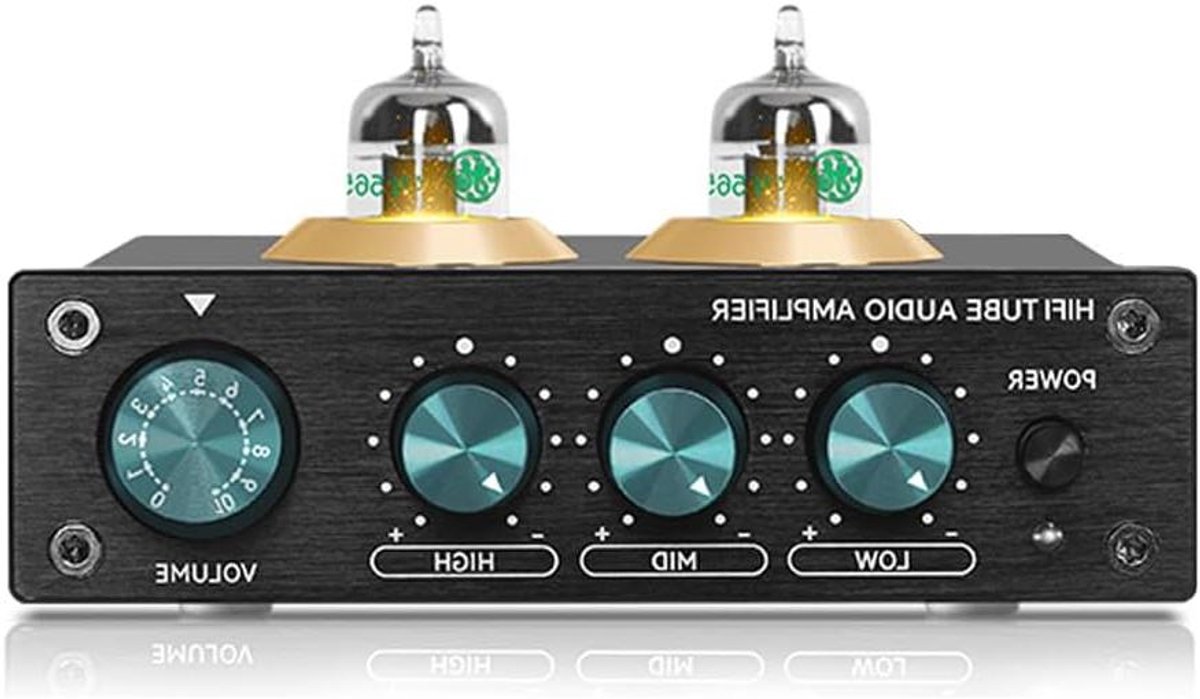Buis Voorversterker - Audio Hifi - Muziek Luisteren - Lage Ruis - 5x Versterking - Zwart