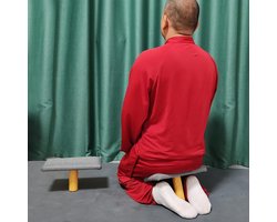 Meditation Bench For Kneeling Posture - Portable Yoga Knee Chair On The Go | Kneelbench for Prayer | for Home Indoor Outdoor Travel Bedroom Living Room Studio
