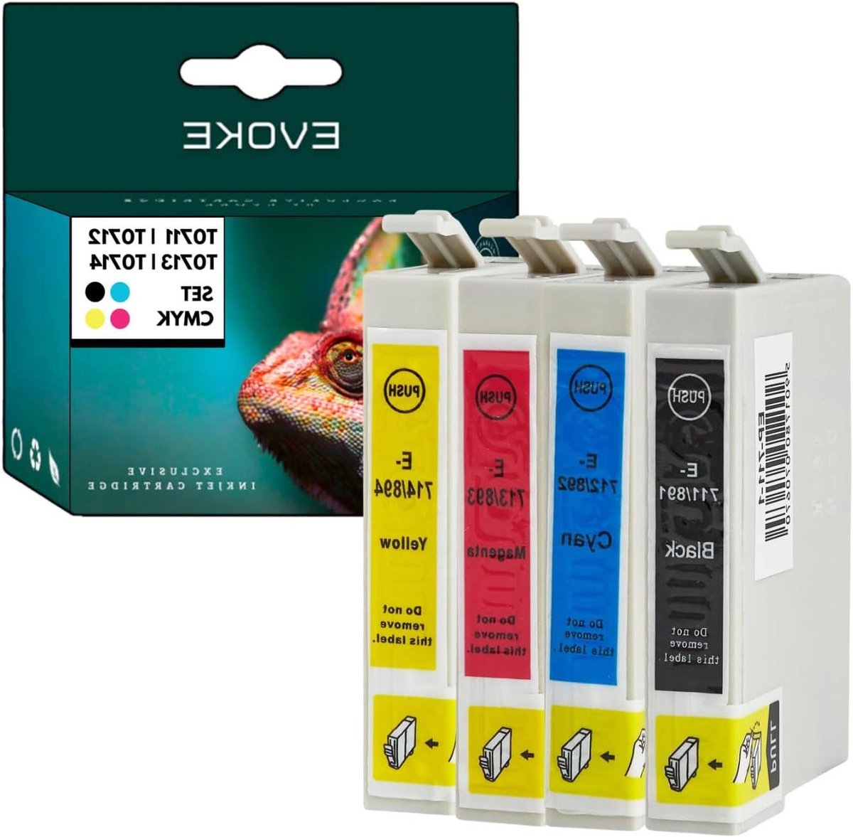 Compatibele Inktcartridges - Inkjet set - Documenten Printen - CMYK Kleuren Kit - 3330 Pagina's - Veelkleurig