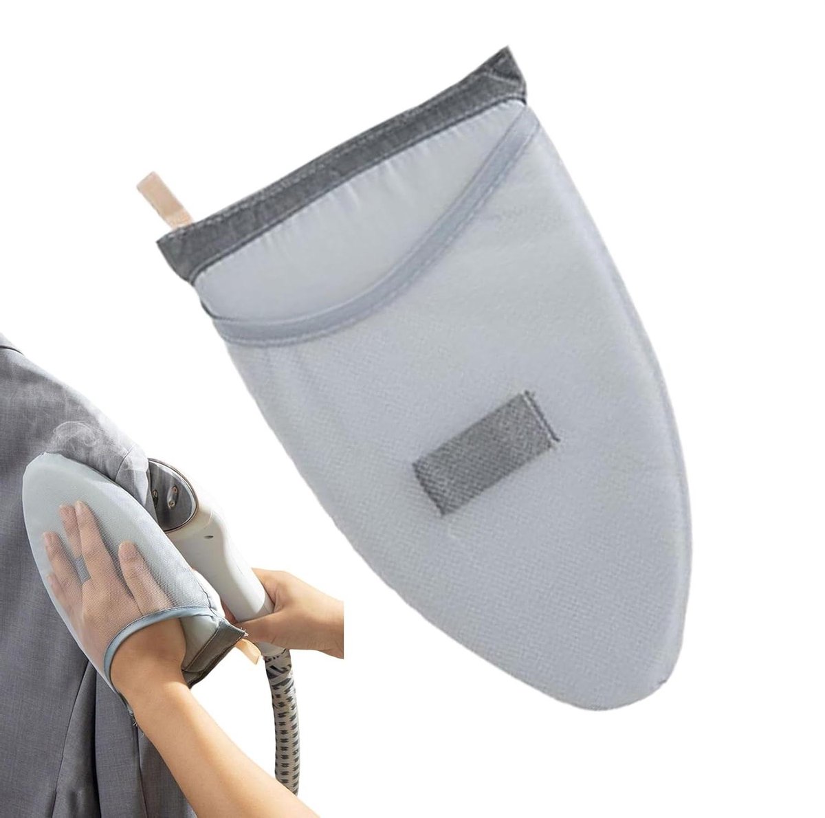 Stoomhandschoen - Strijkbescherming - Kleding Stomen - Ademend Mesh - 25 x 14 cm - Grijs