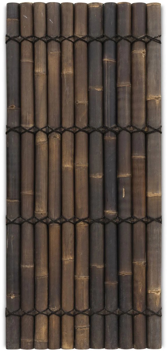 Bamboe schutting halfrond - 90 x 200 cm - Donker - Eviro Bamboe