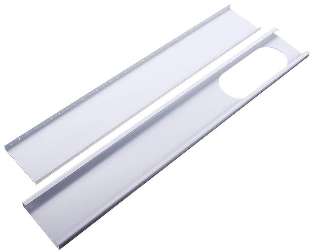 Raam Kit Plaat - Airco Windscherm - Mobiele Airco - Verstelbare Lengte - Tot 120 cm - Wit