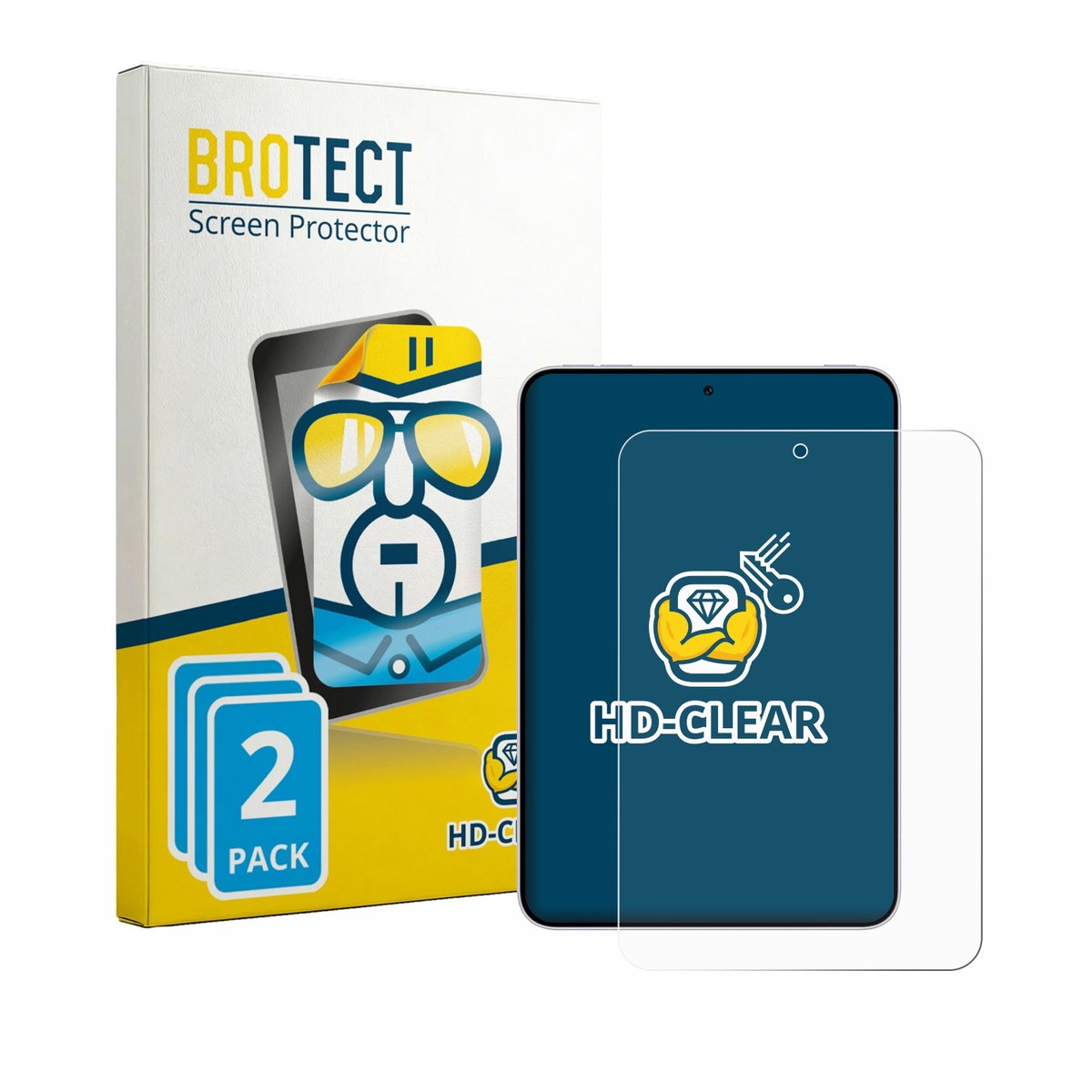 BROTECT - Screenprotector voor Oppo Pad Mini - Folie Beschermfolie transparant 2 Stuks