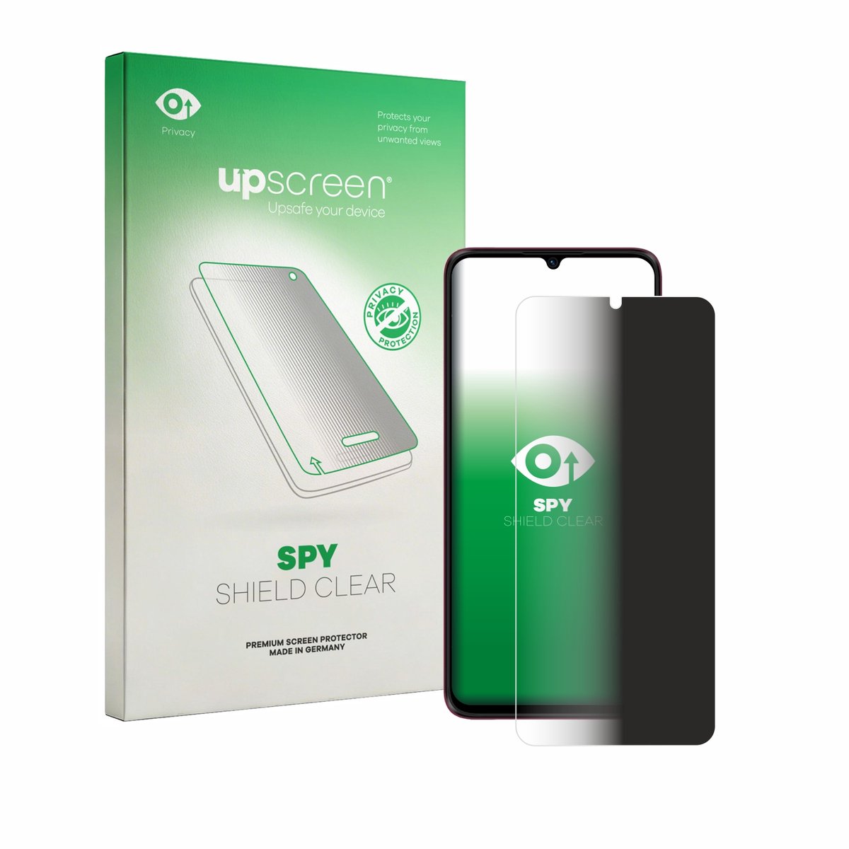 upscreen - privacy screenprotector voor AI+ Nova 2 - Folie Beschermfolie Blauwlichtfilter