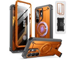 Supcase MagPro hoesje geschikt voor Samsung Galaxy S26 Ultra met screenprotector - Oranje