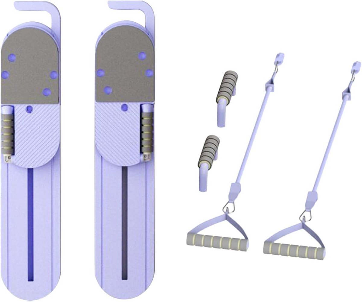 Pilatesbord - Fitnessbord - Full body training - Opvouwbaar ontwerp - 75 cm - Paars