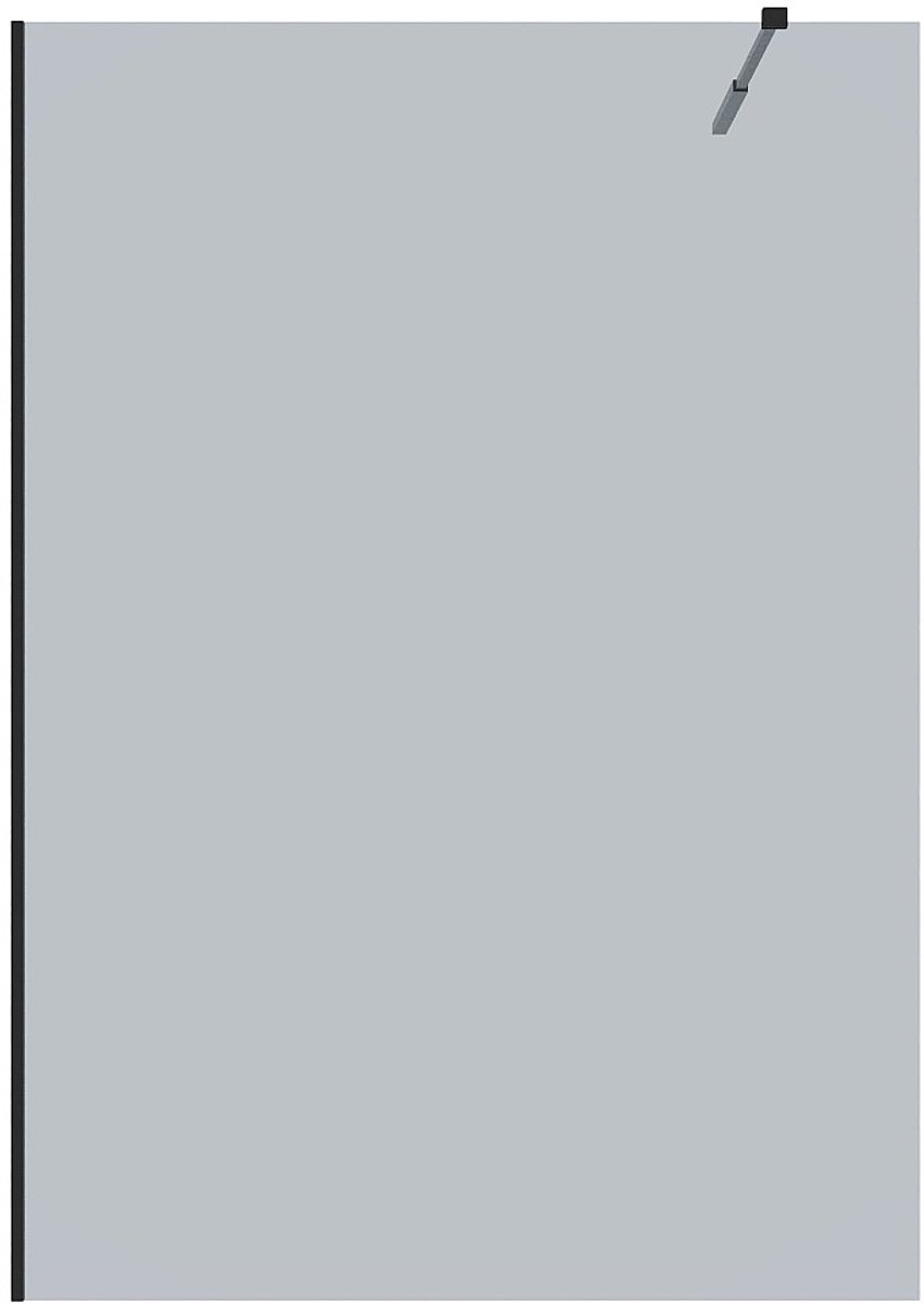 Vente-unique Inloopdouchewand - Gerookt grijs glas - 140 x 200 cm - MALIKA II