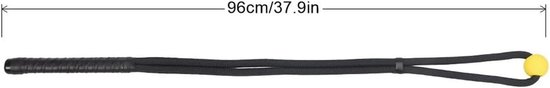 Golf Touw Swing Trainer - Golf Oefentouw - Golfswing Verbeteren - Swing Corrigerende Armband - 96 cm - Zwart van GOLF — afbeelding 2