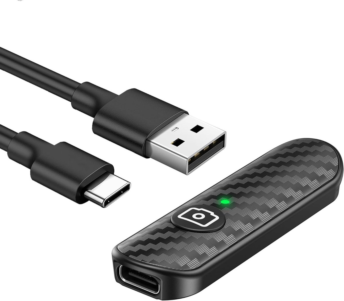 Draadloze Bluetooth Afstandsbediening voor Camera, Oplaadbare Shutter voor iOS & Android, Compact en Draagbaar met Type-C Opladen, 10m Bereik, Bluetooth 5.0, Ideaal voor Fotografie en Videografie