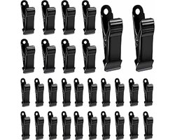 30 multifunctionele, antislip metalen klemmen, Geschikt voor het vastklemmen van foto's, kleding en knutselwerkjes.
