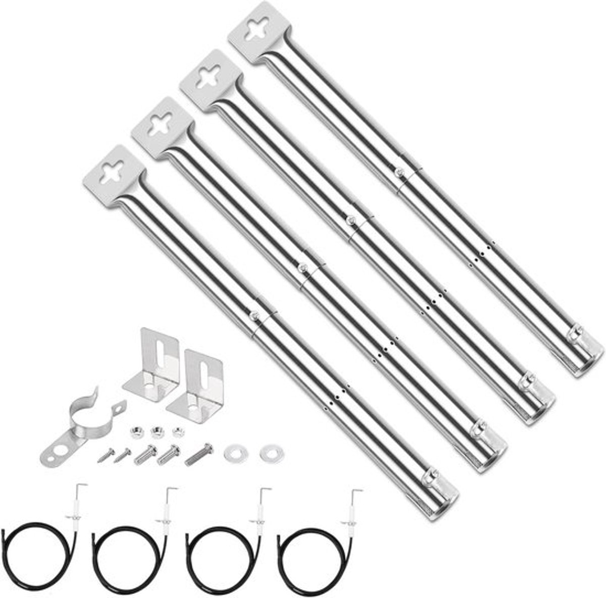 Universele Brandervervanging Campingaz Charbroil Roestvrijstaal (4 stuks) 31-44cm