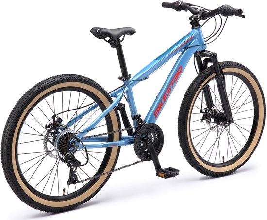 Bikestar MTB staal 21speed 24inch blauw van Bikestar — afbeelding 5