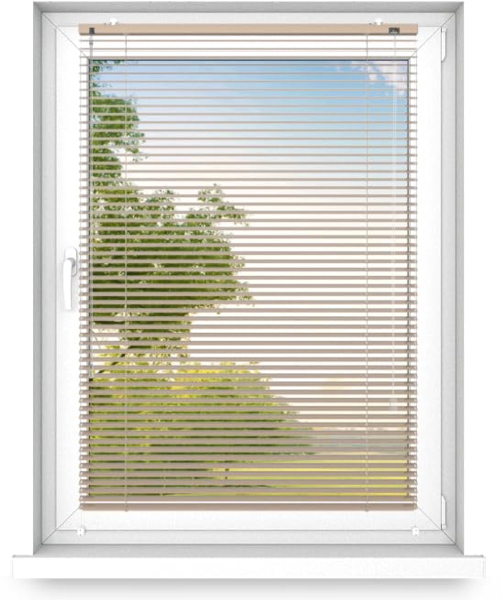time4blinds - Binnenjaloezieën Zonder Boren - Aluminium Jaloezieën - Aluminium Rolgordijne