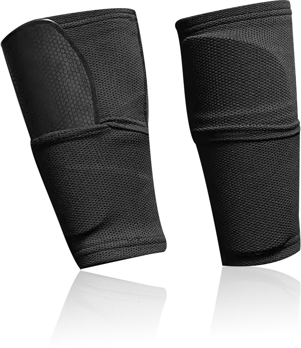 Dailygoods - Dailygoody - Scheenbeschermers - Kinderscheenbeschermers - Lichtgewicht en comfortabel - Zwart - Voetbalsokken voor kinderen - Perfect voor sportactiv...