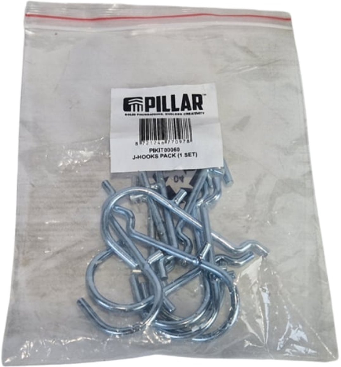Pillar J-Haken Set - Pegboard Haken