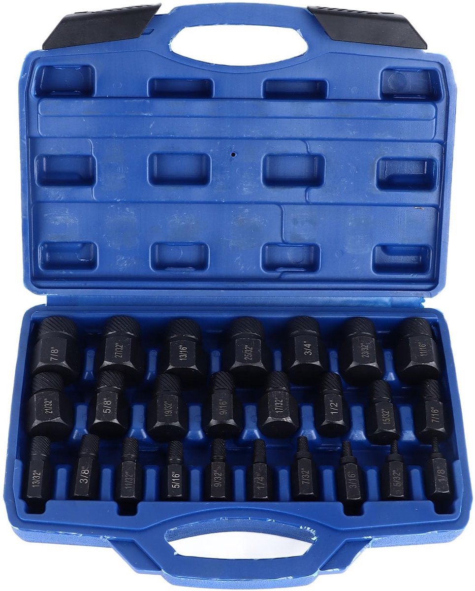 Dailygoods - Cosensi - Dailygoods - Dailygoody - Schroef Extractor Set - Gebroken Schroef Verwijderaar - Duurzaam en Gebruiksvriendelijk - 25 Stuks - Perfect voor Reparatie en Onder