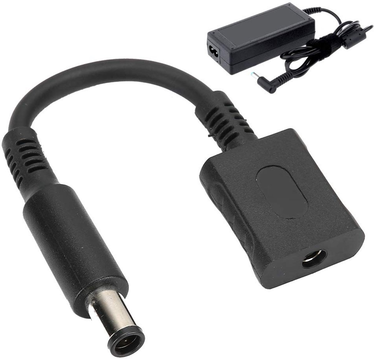Dailygoods - Dailygoody - DC Power Adapter - Conversiekabel - Geschikt voor laptopadapter - 4,5x3 mm naar 7,4x5 mm - Adapter Connector - Handig voor opladen