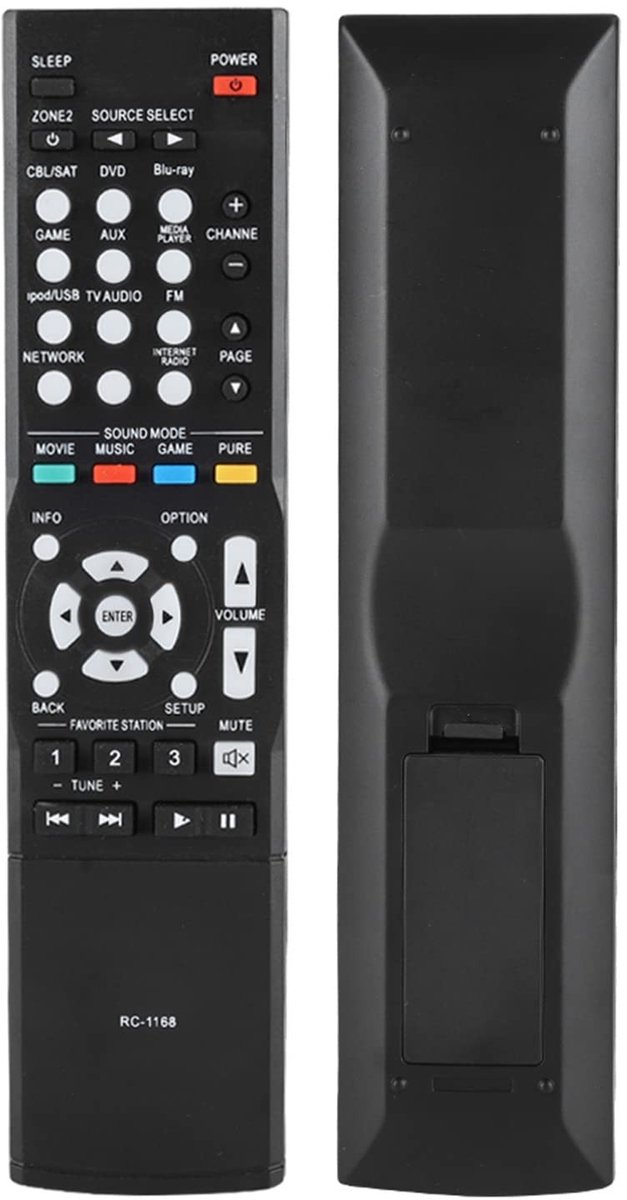 Dailygoods - Dailygoody - Smart Afstandsbediening - Geschikt voor AVR1613 - Duurzaam en Slijtvast - Afstandsbediening tot 8 Meter - Perfect voor Thuisgebruik en En