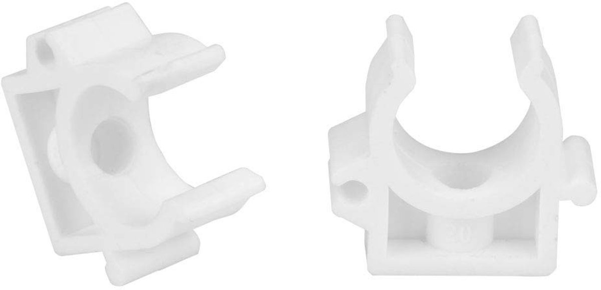 Dailygoods - Dailygoody - Pipe Clamp Set - 20 Stuks - Duurzaam - Sterk - Voor buizen - 20mm - Perfect voor klussen - Kleur zwart