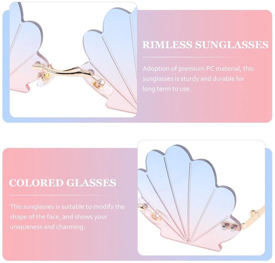Dailygoods - Grappige Randloze Zonnebril voor Dames van Dailygoods — afbeelding 3
