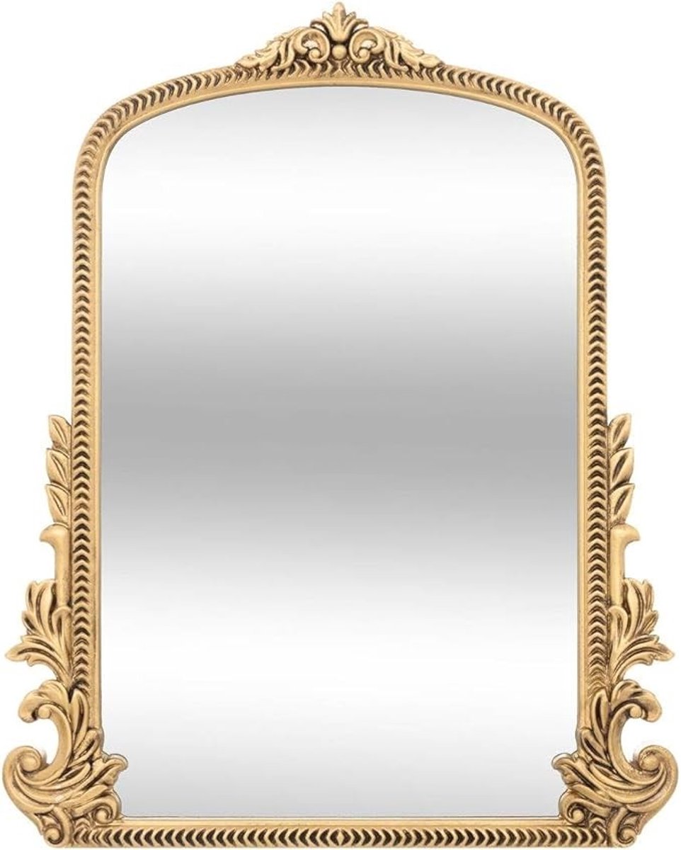 Spiegel 51x41 cm met Gouden Frame - Elegante Wandspiegel voor Hal en Woonkamer