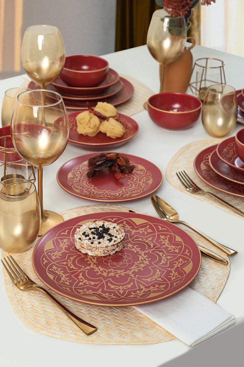 Keramika Serviesset - Keraart Hatırat - 24 delig - 6 persoons - Stoneware