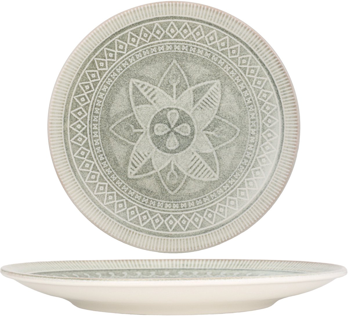 Kütahya Porselen Dinerbord - Miras - Porselein - 30 cm - set van 6