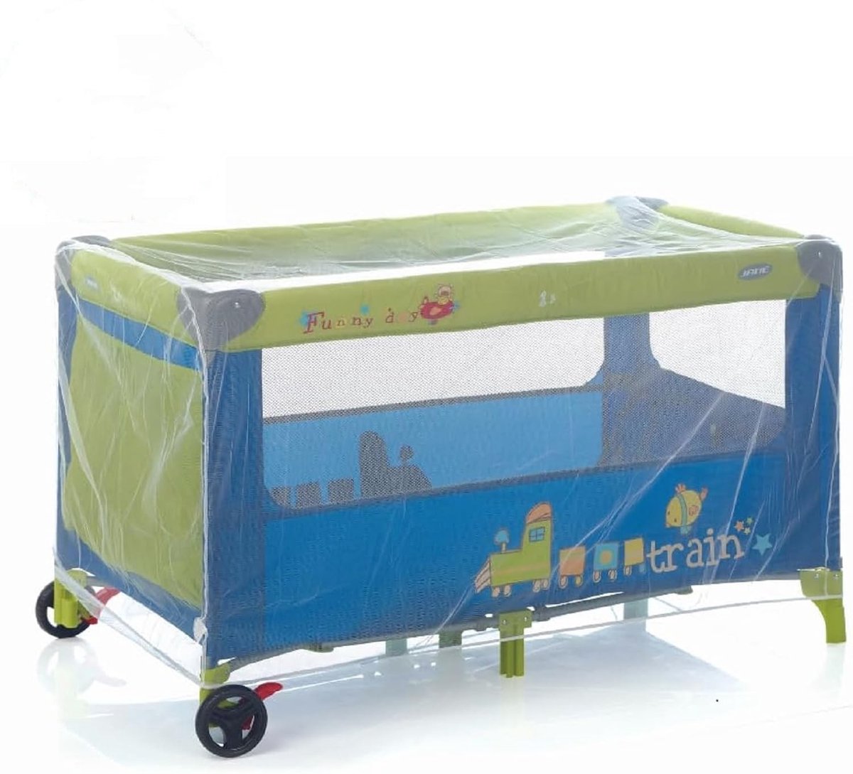Dailygoody - Klamboe voor babybed - Muggennet - Optimale luchtcirculatie - Rood - Insectenbescherming - Geschikt voor pasgeborenen - Kleur: Rood