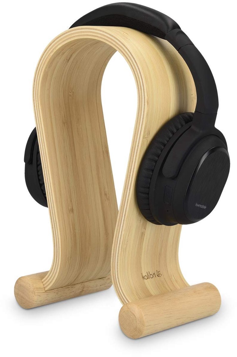 Dailygoods - Houten Omega Koptelefoonstandaard van Bamboehout