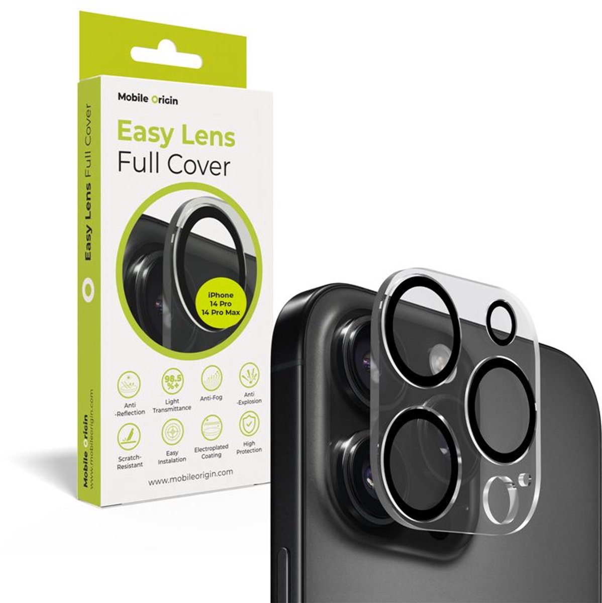Mobile Origin Easy Lens Full Cover Voor Iphone 14 Pro 14 Pro Max Bescherming