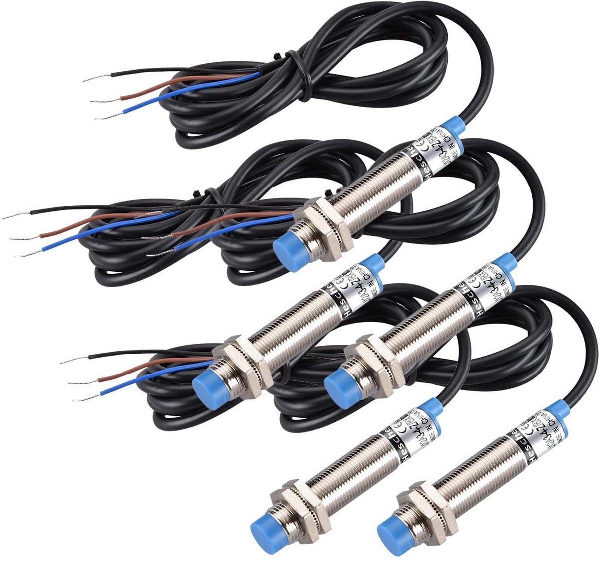Dailygoods - Dailygoody - Inductieve naderingsschakelaar - 4mm sensor - Voedingsbeveiliging - 10-30VDC - normaal open - Model LJ12A3-4-Z/BX