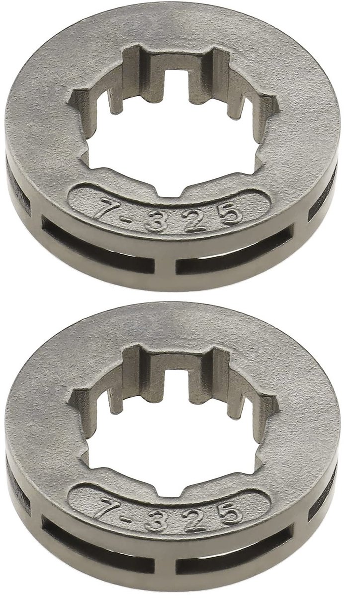 Dailygoods - Dailygoody - Tandwiel Velg Vervanging - 2 Stuks - Hoogwaardig Metaal - Zilver - Compatibel met Stihl 021 023 024 025 026 028 029 034 036 039 - Duurzaa...